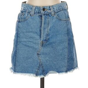 Reformation Light Blue Denim Mini Skirt